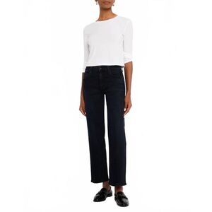 NEW MOTHER Mid Rise Rambler Zip Ankle Jeans in Night in Venice Size 29